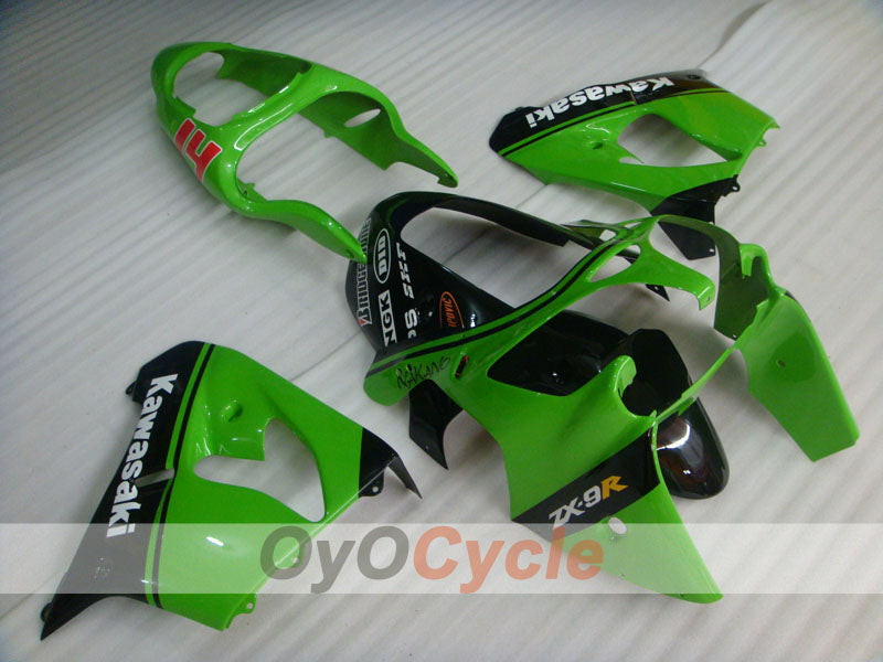 Kit de carénage pour NINJA ZX-9R 00-01 - Vert, noir - Nakano #OYO87903034