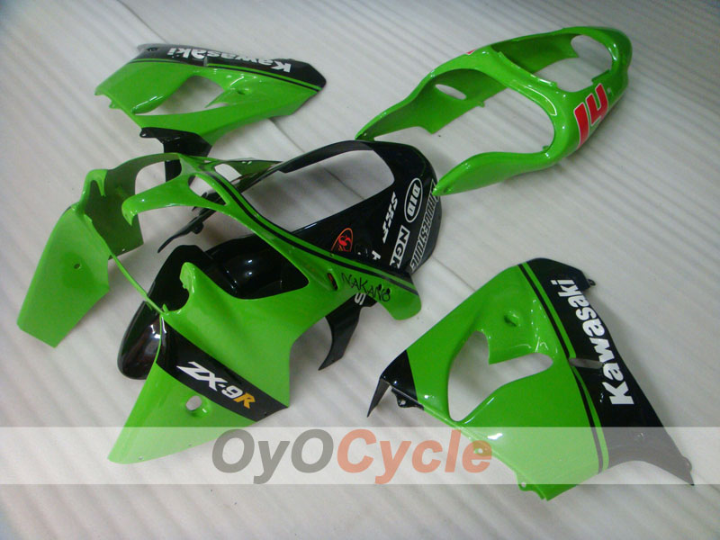Kit de carénage pour NINJA ZX-9R 00-01 - Vert, noir - Nakano #OYO87903034