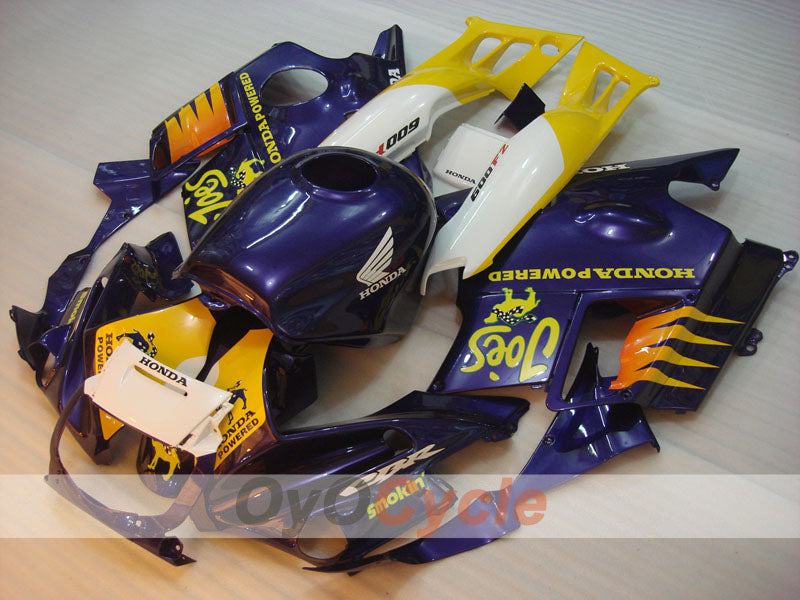 Kit de carénage pour Honda CBR600 F2 91-94 - Jaune, violet - Camel #OYO87903041