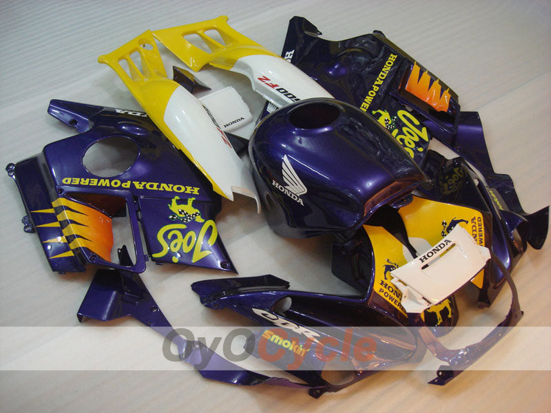 Kit de carénage pour Honda CBR600 F2 91-94 - Jaune, violet - Camel #OYO87903041