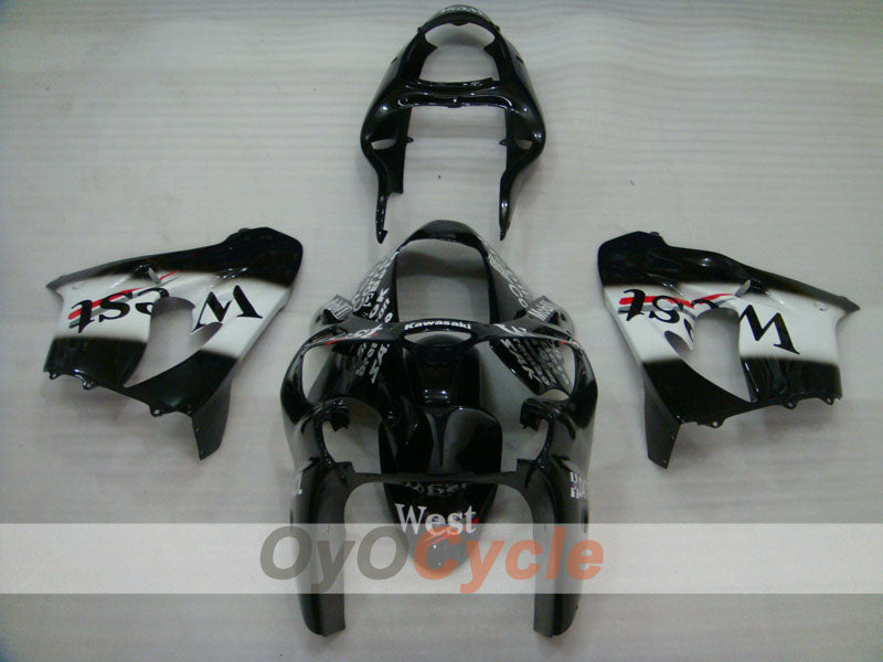 Kit de carénage pour NINJA ZX-9R 00-01 - Blanc, Noir - West #OYO87903049
