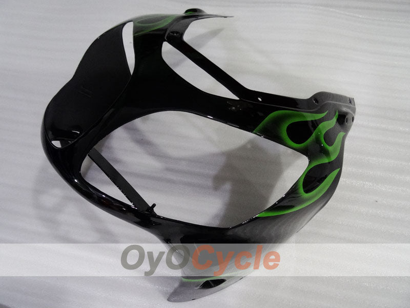 Kit de carénage par injection pour NINJA ZX-12R 00-01 - Vert, Noir - Flame #OYO87903057