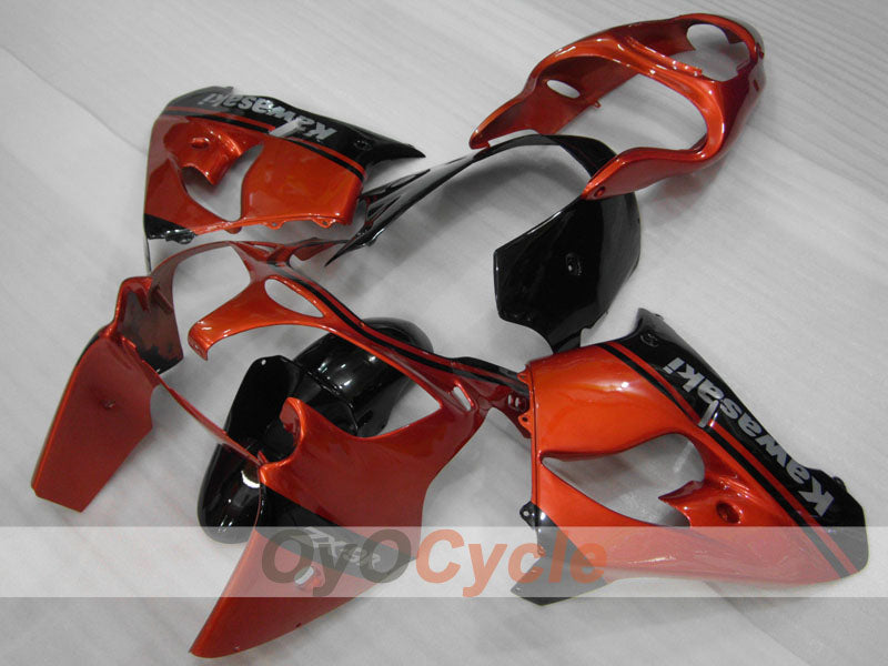 Kit de carénage pour NINJA ZX-9R 00-01 - Orange, Noir - Style d'usine #OYO87906058