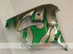 Kit de carénage pour NINJA ZX-9R 00-01 - Vert, Argenté - Flamme #OYO87906059
