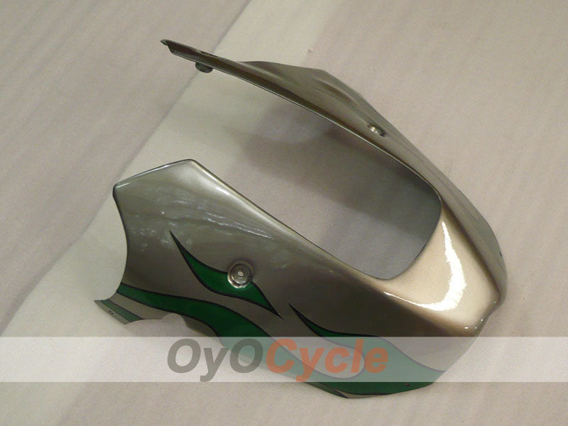 Kit de carénage pour NINJA ZX-9R 00-01 - Vert, Argenté - Flamme #OYO87906059