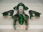Kit de carénage pour NINJA ZX-9R 00-01 - Vert, Argenté - Flamme #OYO87906059