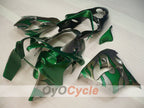 Kit de carénage pour NINJA ZX-9R 00-01 - Vert, Argenté - Flamme #OYO87906059