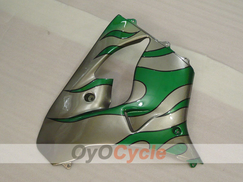 Kit de carénage pour NINJA ZX-9R 00-01 - Vert, Argenté - Flamme #OYO87906059