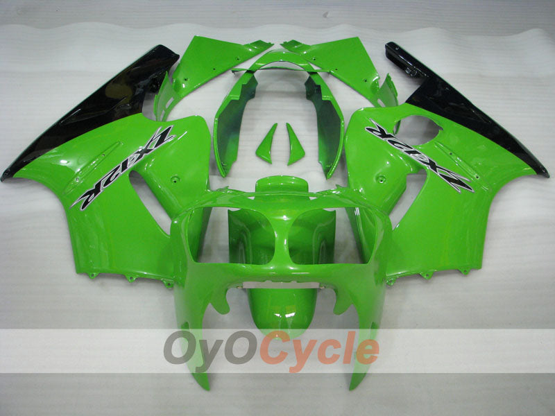 Kit de carénages à injection pour NINJA ZX-12R 00-01 - Vert, noir - Style d'origine #OYO87903073