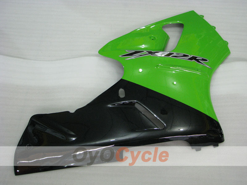 Kit de carénages à injection pour NINJA ZX-12R 00-01 - Vert, noir - Style d'origine #OYO87903073