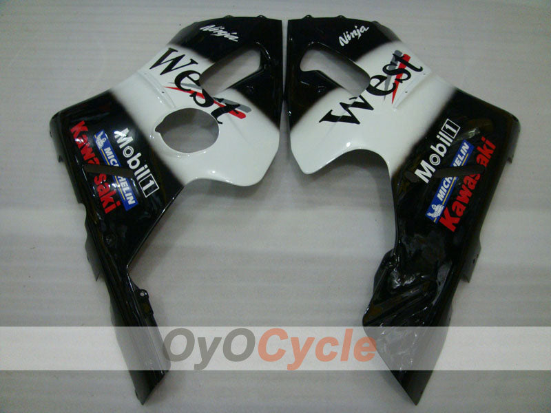 Kit de carénage à injection pour NINJA ZX-12R 00-01 - Blanc, Noir - West #OYO87903081