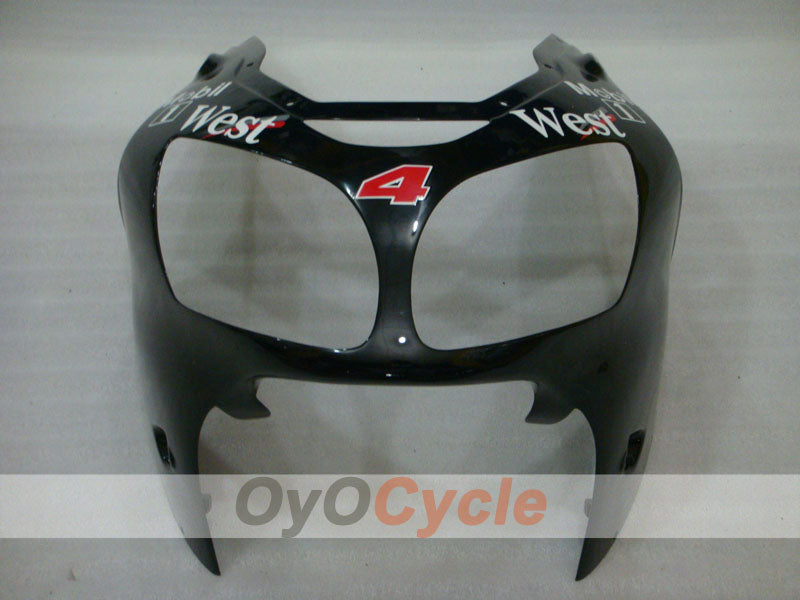 Kit de carénage à injection pour NINJA ZX-12R 00-01 - Blanc, Noir - West #OYO87903081