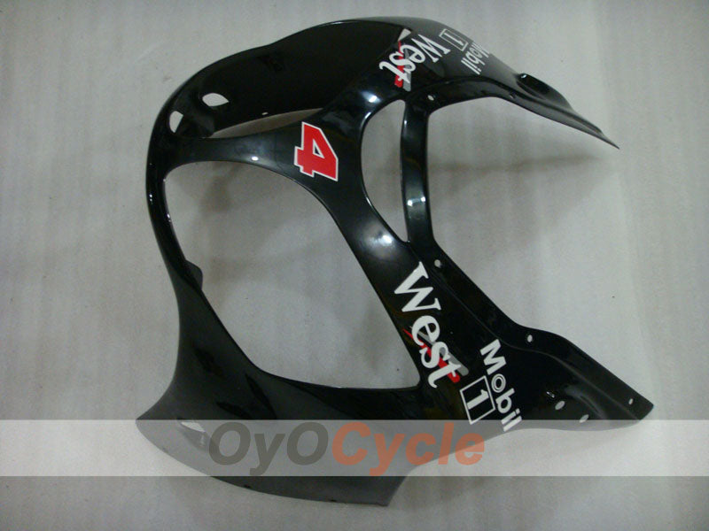 Kit de carénage à injection pour NINJA ZX-12R 00-01 - Blanc, Noir - West #OYO87903081