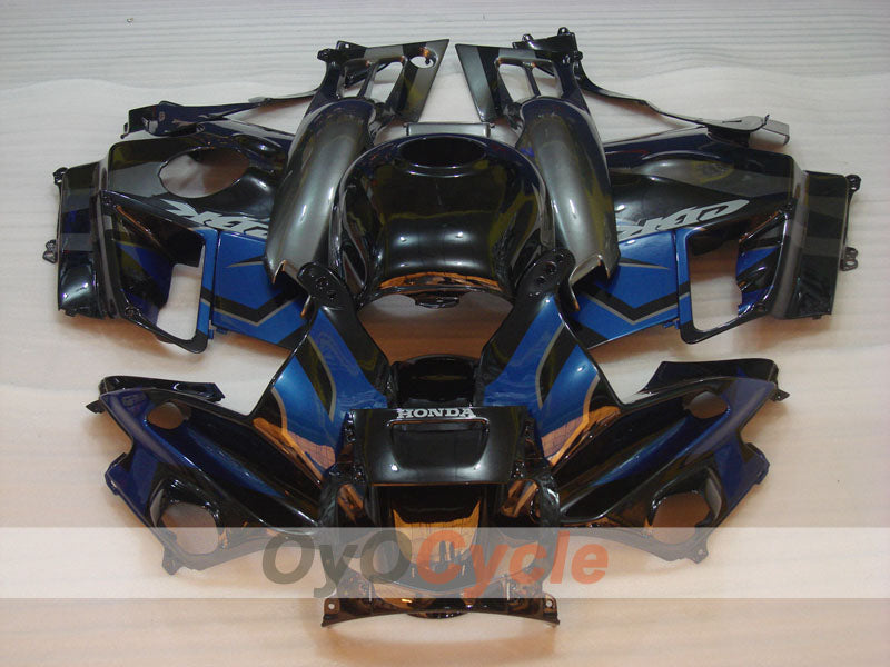 Kit de carénage pour Honda CBR600 F2 91-94 - Bleu, Noir - Style d'origine #OYO87903083