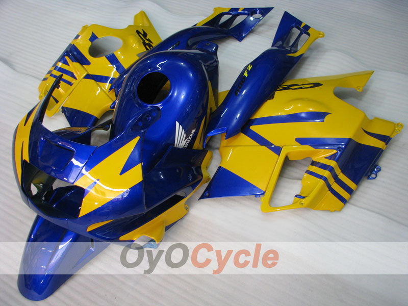 Kit de carénage pour Honda CBR600 F2 91-94 - Jaune, Bleu - Style d'origine #OYO87903091