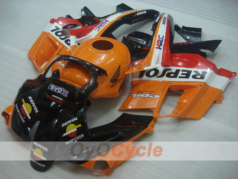 Kit de carénage pour Honda CBR600 F2 91-94 - Orange, noir - Repsol #OYO87903103