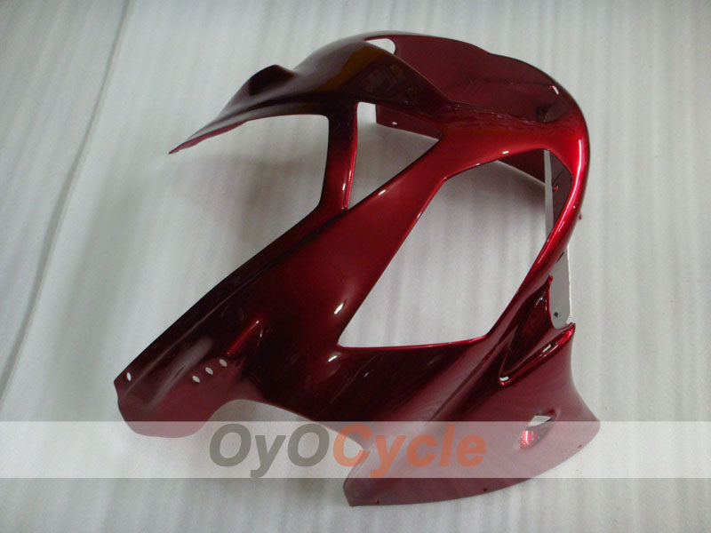 Kit de carénage injecté pour NINJA ZX-12R 02-05 - Rouge, noir - Style d'origine #OYO87903105