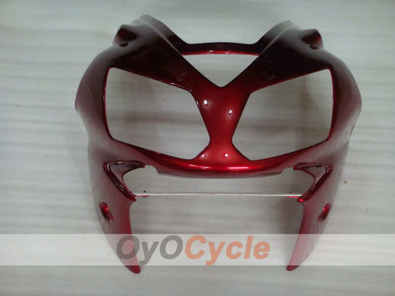 Kit de carénage injecté pour NINJA ZX-12R 02-05 - Rouge, noir - Style d'origine #OYO87903105