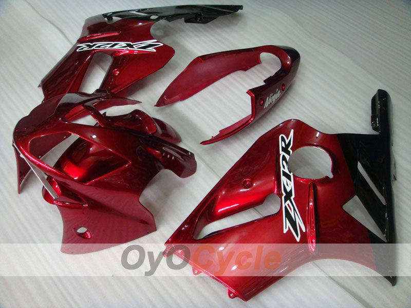 Kit de carénage injecté pour NINJA ZX-12R 02-05 - Rouge, noir - Style d'origine #OYO87903105