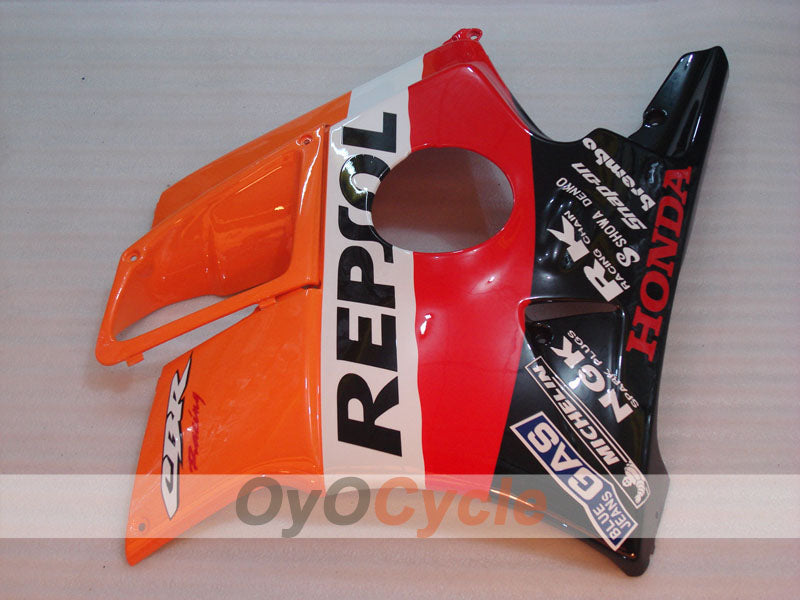 Kit de carénage pour Honda CBR600 F2 de 91-94 - Orange, Noir - Repsol #OYO87903106
