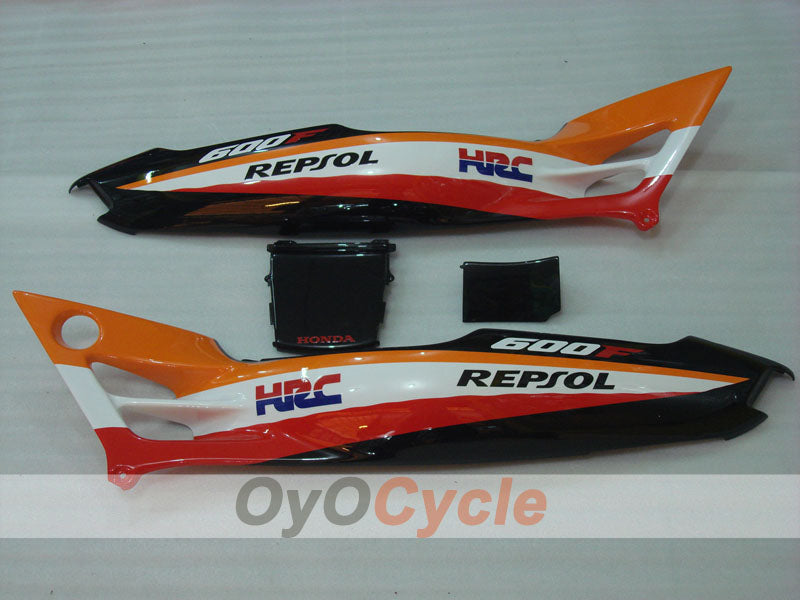 Kit de carénage pour Honda CBR600 F2 de 91-94 - Orange, Noir - Repsol #OYO87903106
