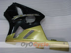 Kit de carénage injecté pour NINJA ZX-12R de 02-05 - Noir, Or - Style d'origine #OYO87903110