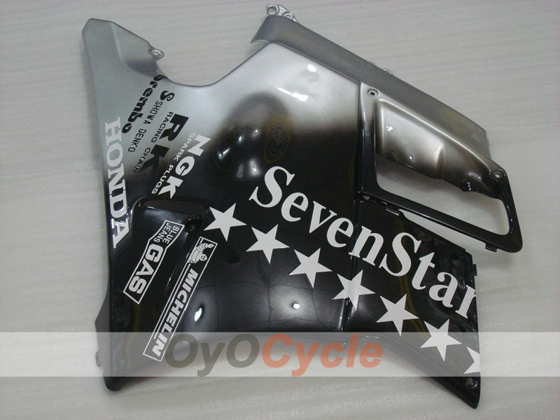 Kit de carénage pour Honda CBR600 F2 de 91-94 - Noir, Argent - SevenStars #OYO87903112