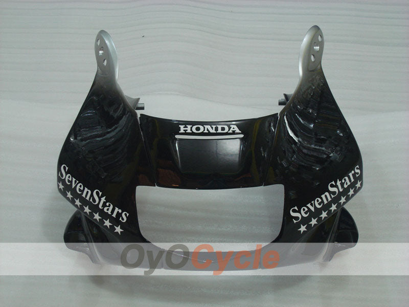 Kit de carénage pour Honda CBR600 F2 de 91-94 - Noir, Argent - SevenStars #OYO87903112