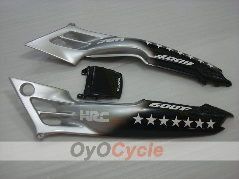 Kit de carénage pour Honda CBR600 F2 de 91-94 - Noir, Argent - SevenStars #OYO87903112