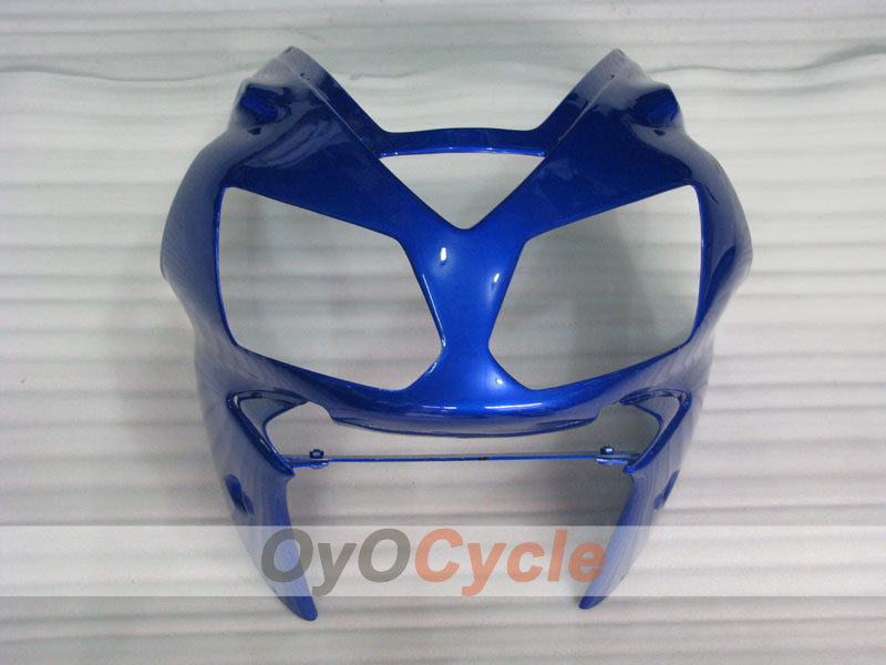 Kit de carénage injecté pour NINJA ZX-12R de 02-05 - Bleu, Noir - Style d'origine #OYO87903113