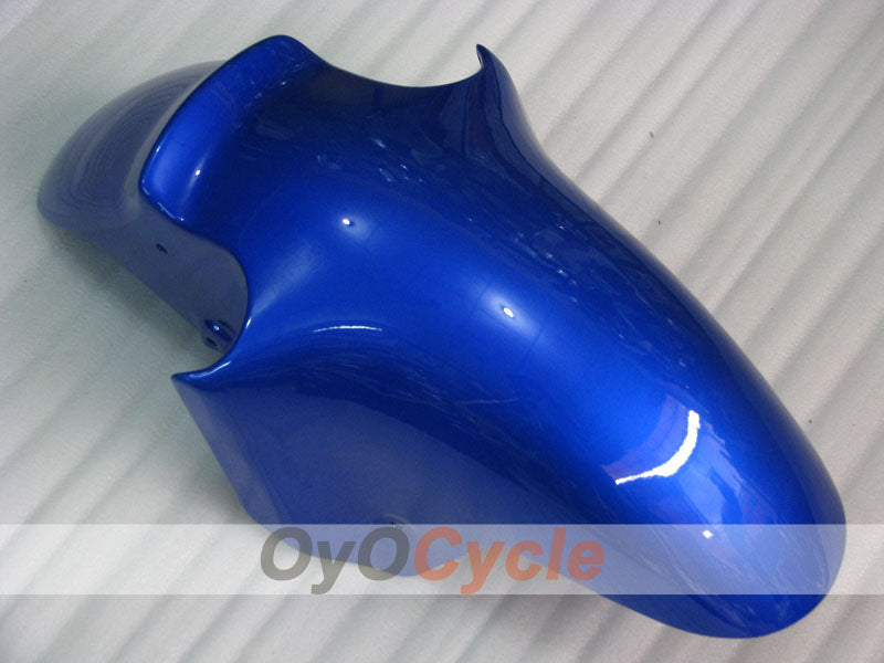 Kit de carénage injecté pour NINJA ZX-12R de 02-05 - Bleu, Noir - Style d'origine #OYO87903113