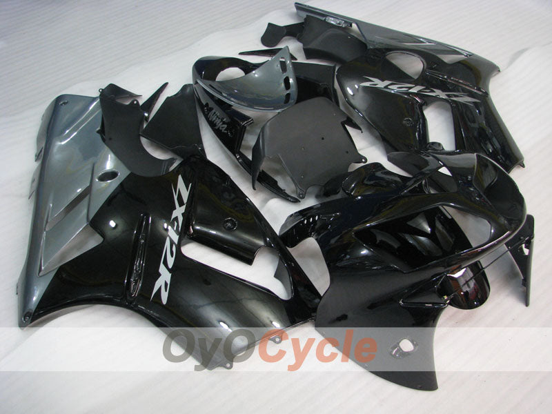Kit de carénage injecté pour NINJA ZX-12R de 02-05 - Noir, Gris - Style d'origine #OYO87903114 Image principale du produit