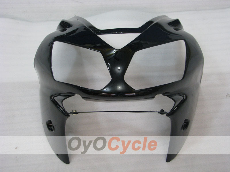 Kit de carénage injecté pour NINJA ZX-12R de 02-05 - Noir, Gris - Style d'origine #OYO87903114