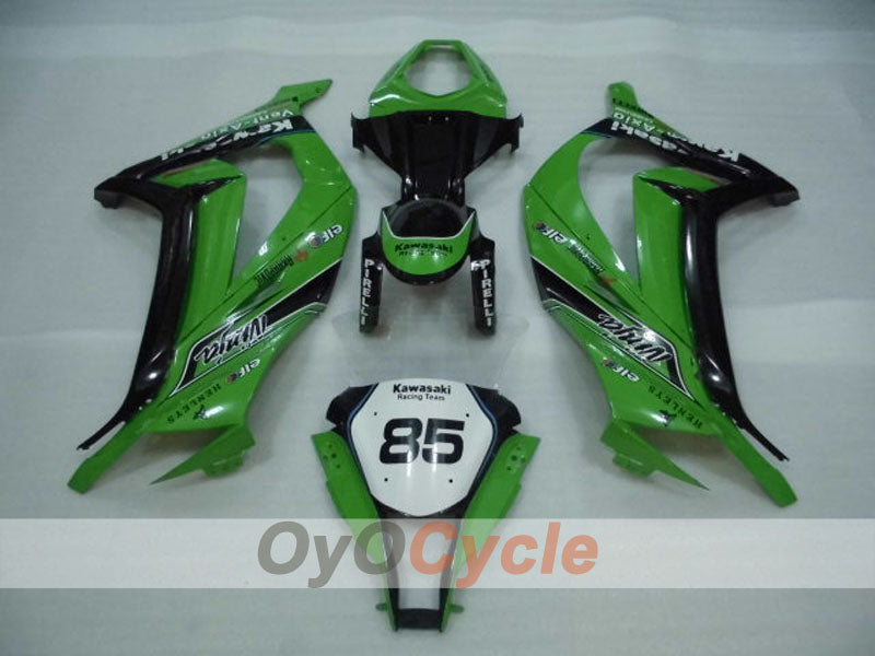 Kit de carénage à injection pour NINJA ZX-10R 11-15 - Vert, Noir - PIRELLI #OYO87903136