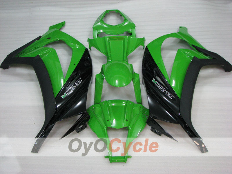 Kit de carénage à injection pour NINJA ZX-10R 11-15 - Vert, Noir - Style d'usine #OYO87903138