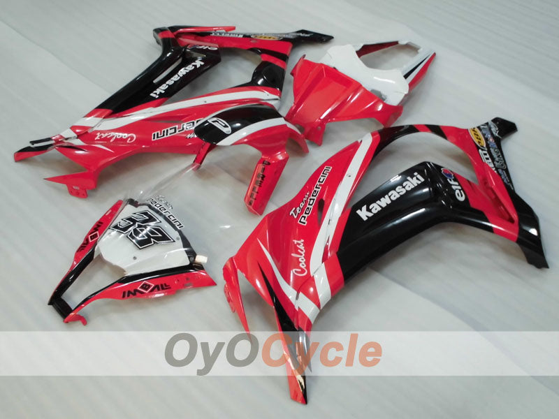 Kit de carénage à injection pour NINJA ZX-10R 11-15 - Rouge, Noir - PIRELLI #OYO87903140