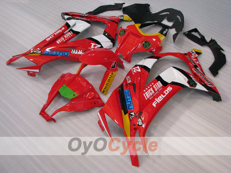 Kit de carénage à injection pour NINJA ZX-10R 11-15 - Rouge, Noir - Style d'usine #OYO87903141
