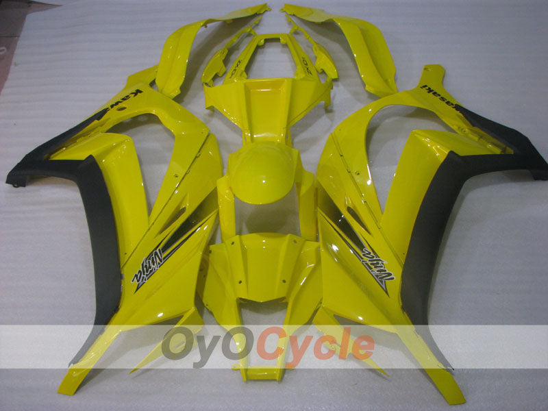 Kit de carénage à injection pour NINJA ZX-10R 11-15 - Jaune, Noir - Style d'usine #OYO87903143