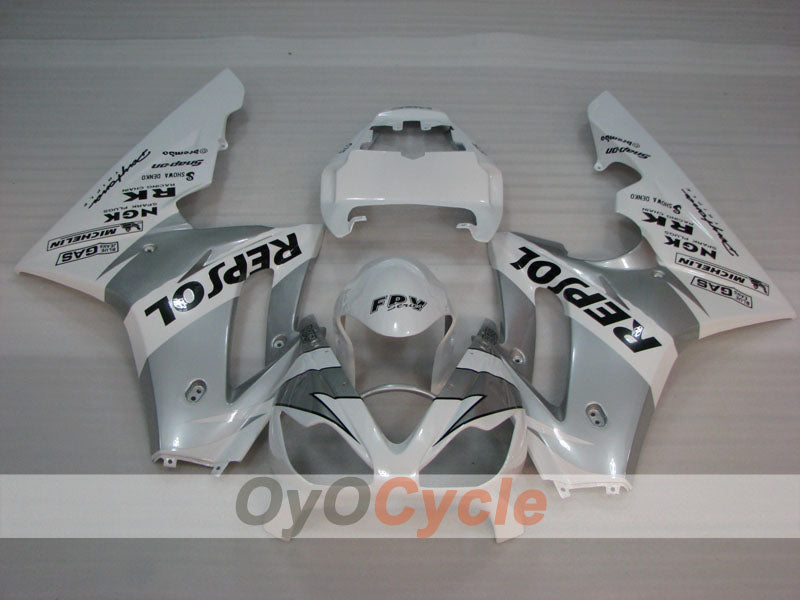 Kit de carénage à injection pour Triumph Daytona 675 06-08 - Blanc, Gris - MICHELIN #OYO87903145
