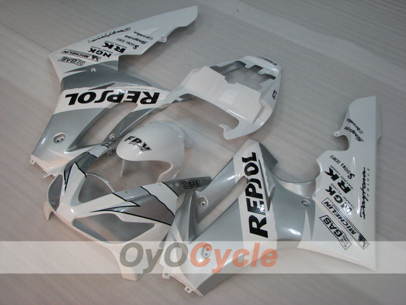 Kit de carénage à injection pour Triumph Daytona 675 06-08 - Blanc, Gris - MICHELIN #OYO87903145
