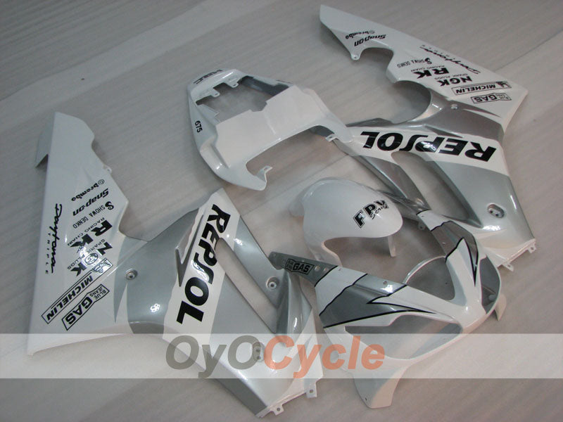 Kit de carénage à injection pour Triumph Daytona 675 06-08 - Blanc, Gris - MICHELIN #OYO87903145