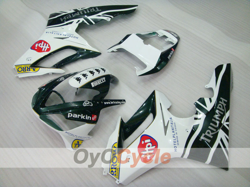 Kit de carénage à injection pour Triumph Daytona 675 06-08 - Vert, Blanc - Style usine #OYO87903151