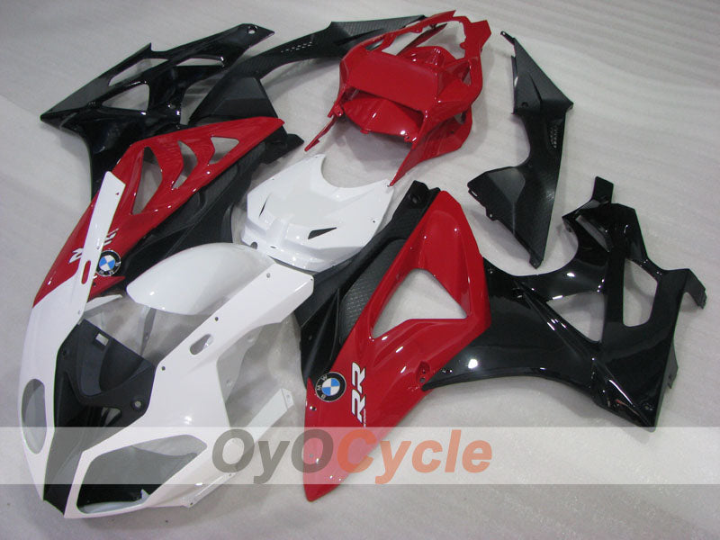 Kit de carénage à injection pour BMW S1000RR 09-14 - Rouge, Blanc - Castrol #OYO87903153