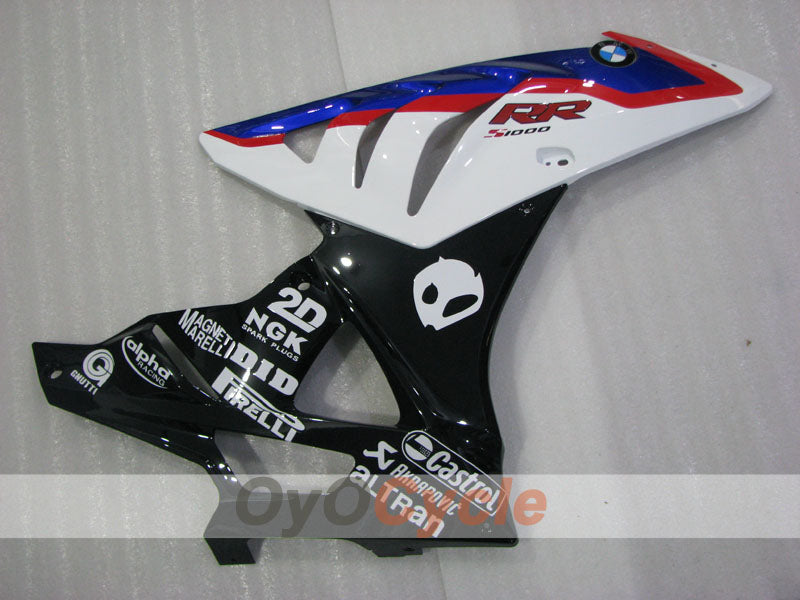 Kit de carénage à injection pour BMW S1000RR 09-14 - Bleu, Blanc - Castrol #OYO87903154