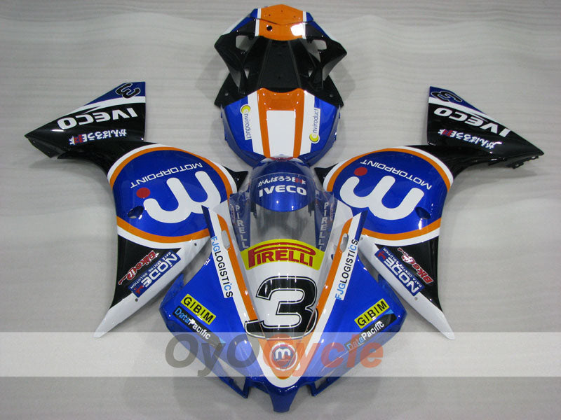 Kit de carénage à injection pour YZF-R1 12-14 - Bleu, Noir - Style d'origine #OYO87903171
