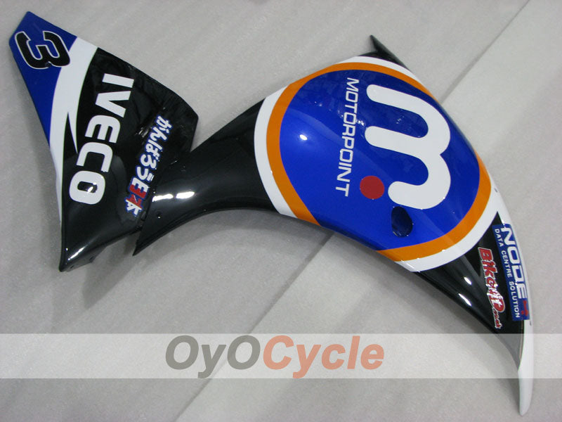 Kit de carénage à injection pour YZF-R1 12-14 - Bleu, Noir - Style d'origine #OYO87903171