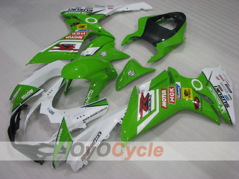 Kit de carénage injecté pour GSX R600 11-26 - Vert, Blanc - MICHELIN, MOTUL #OYO87903215