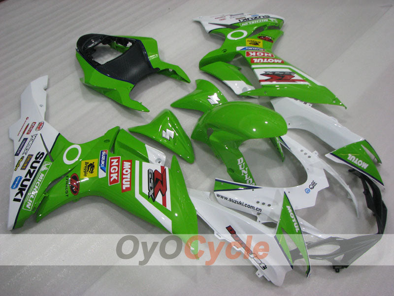 Kit de carénage à injection pour GSX R750 11-26 - Vert, Blanc - MICHELIN, MOTUL #OYO87903194