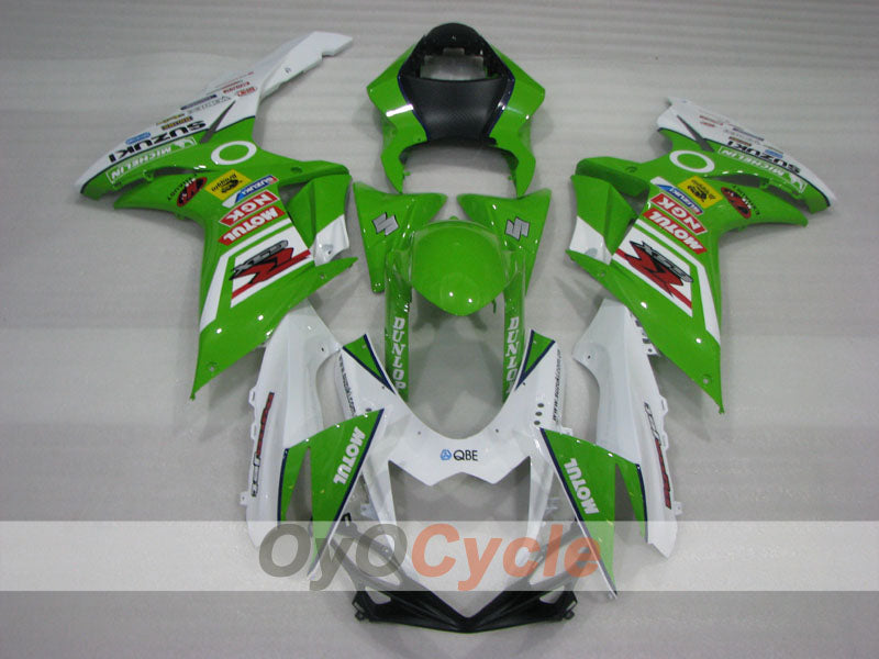 Kit de carénage injecté pour GSX R600 11-26 - Vert, Blanc - MICHELIN, MOTUL #OYO87903215