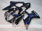 Kit de carénage injecté pour GSX R600 11-26 - Bleu, Noir - Flamme #OYO87903217
